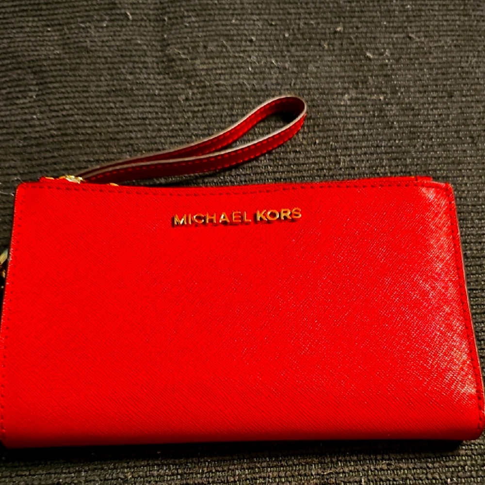 Michael Kors Red Wristlet